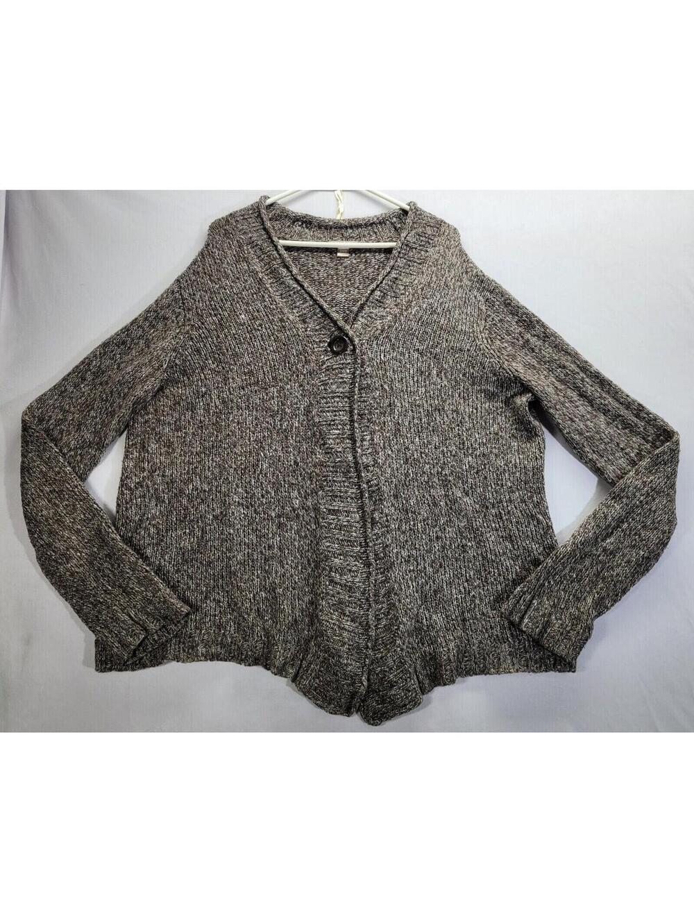 White Stag Sweater Womens 2XL One Button Long Sleeve Cardigan Grandpa Style